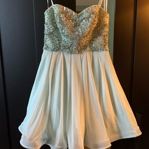 Strapless homecoming dress